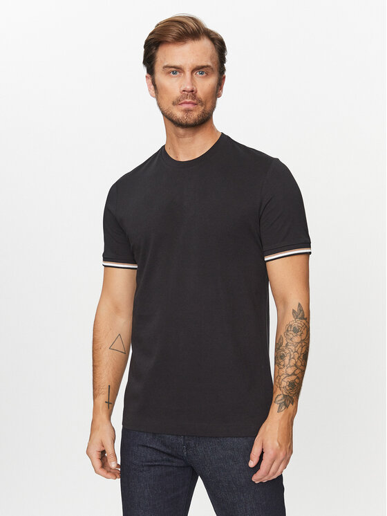 Boss T-shirt Thompson 04 50501097 Crna Regular Fit