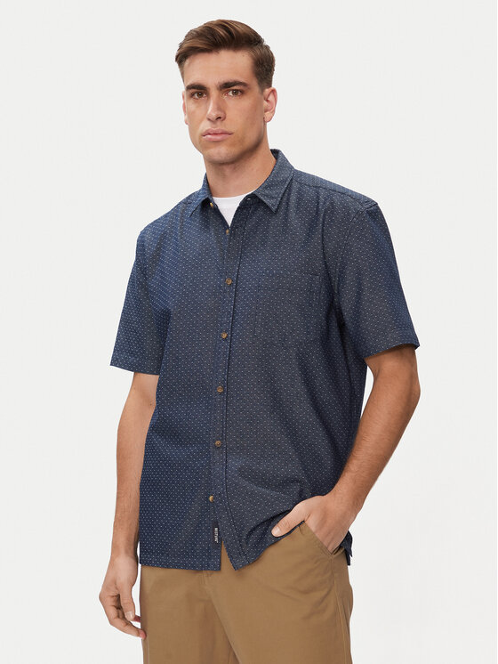 Mustang Mustang Marškiniai Darien 1014772 Mėlyna Regular Fit