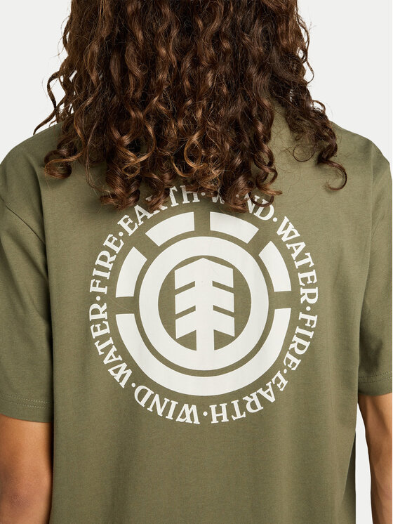 Element Element T-shirt Seal Bp ELYZT00596 Kaki Regular Fit