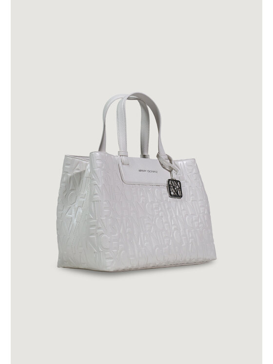 Armani Exchange Armani Exchange Borsetta SHOPPING BAG Bianco
