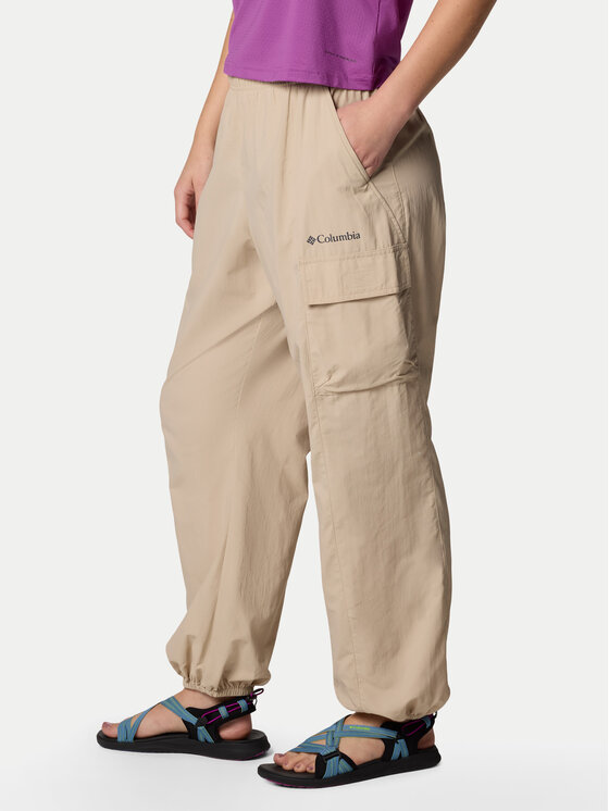 Columbia Columbia Outdoorové nohavice Sandier™ Parachute Pant 2119061 Béžová Relaxed Fit