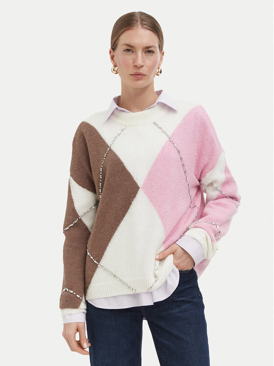 Liu Jo Liu Jo Kampsun WF6184 MA15R Kreemjas Regular Fit