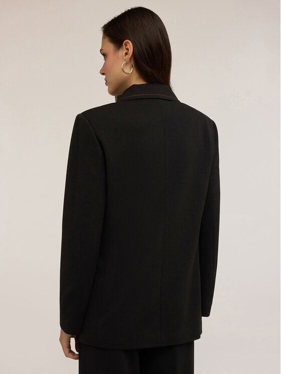 Motivi Motivi Giacca outdoor Q026W000043N033 Nero Regular Fit