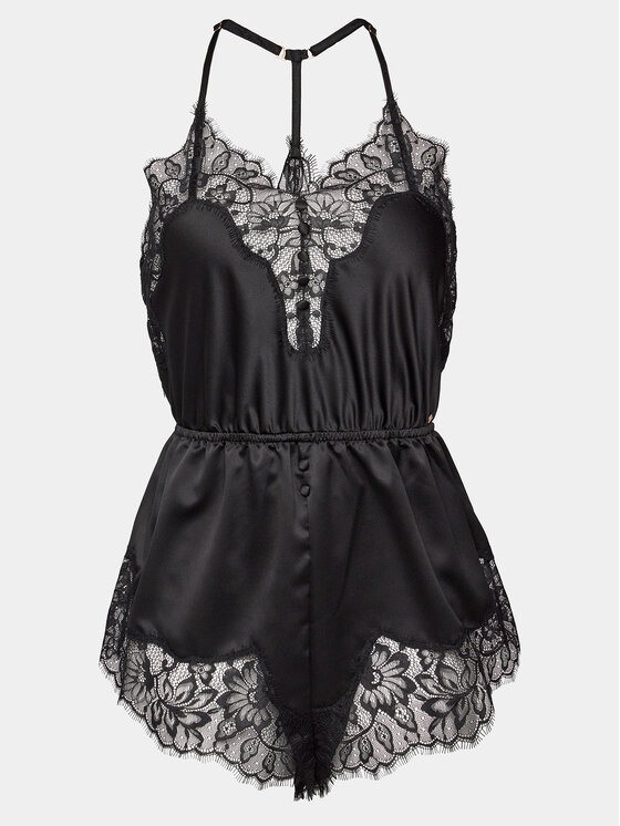 Hunkemöller Hunkemöller Πιτζάμα Valerie 205005 Μαύρο Regular Fit