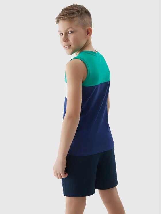 4F 4F Smanicato 4FJWSS24TSLEM038-41S Verde Regular Fit