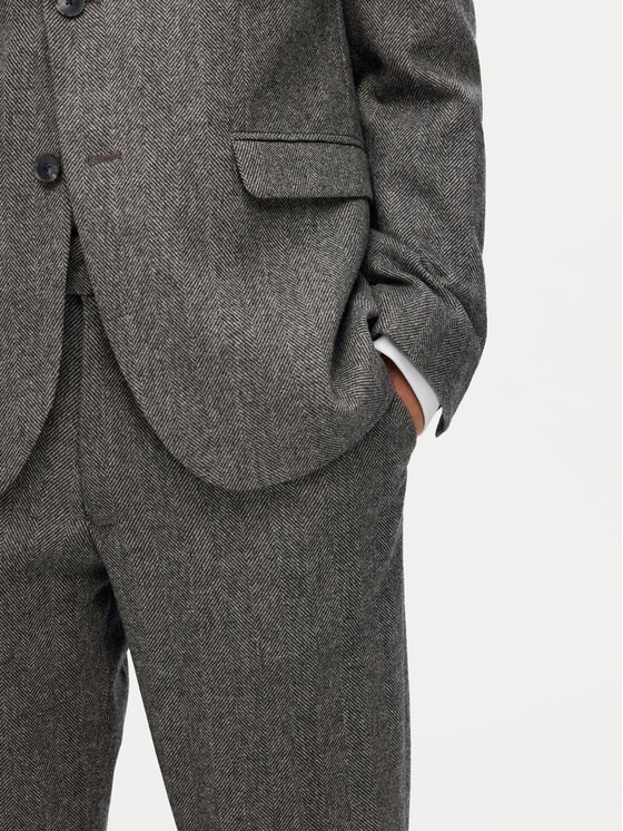 Selected Homme Selected Homme Sacou 16094332 Gri Slim Fit