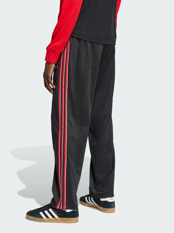 adidas adidas Spodnie dresowe Firebird loose pinstripes Czarny Loose Fit