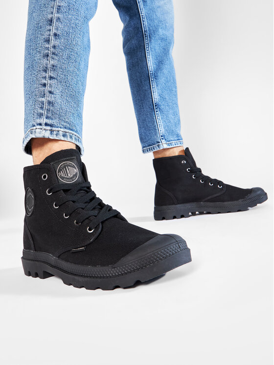 Palladium Palladium Schnürstiefeletten Pampa Hi 02352-060-M Schwarz