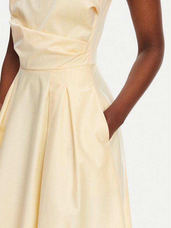 Elisabetta Franchi Elisabetta Franchi Sukienka koktajlowa ABT5252E2 DC7 Żółty Regular Fit