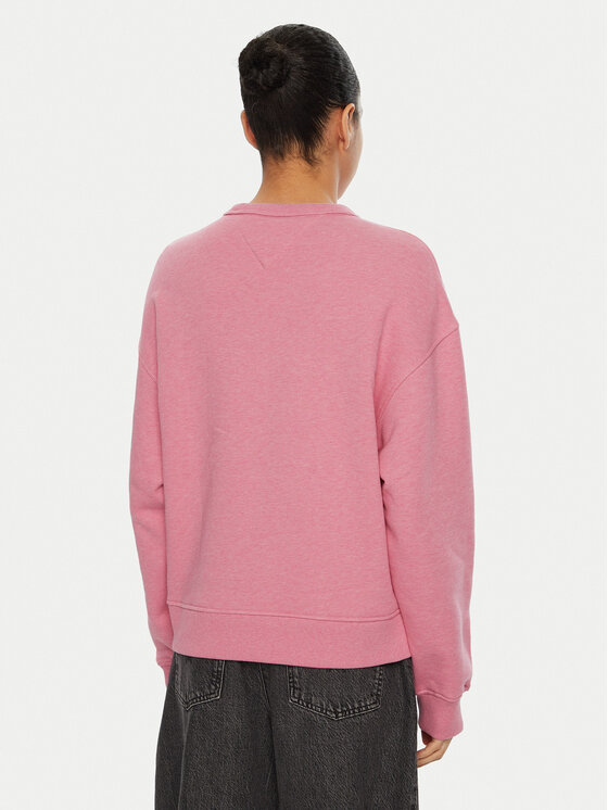 Tommy Jeans Tommy Jeans Суитшърт DW0DW19408 Розов Boxy Fit