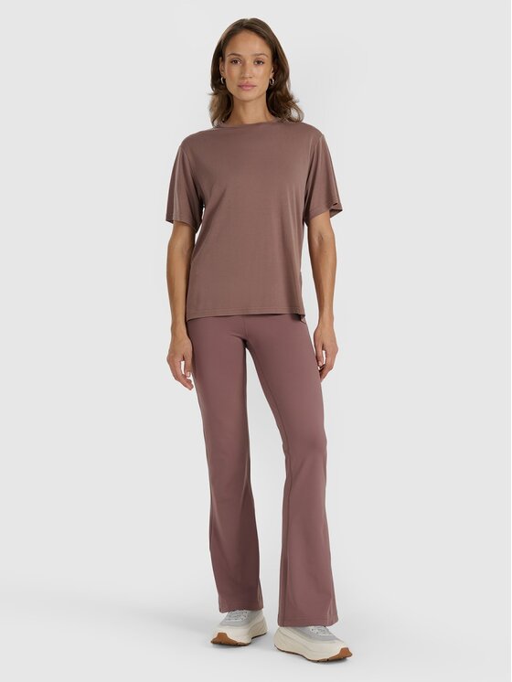 4F 4F T-Shirt 4FRAW25TTSHF3408-82S Brązowy Oversize