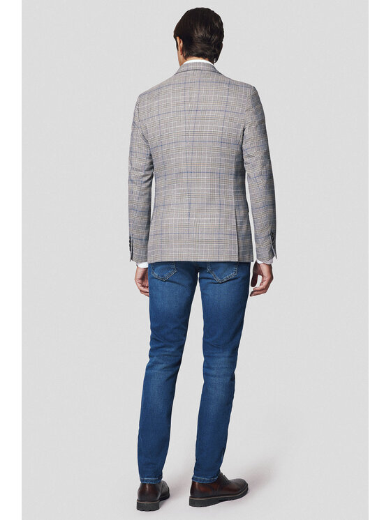 Lancerto Lancerto Marynarka Viterbo MA131224000019 Szary Slim Fit