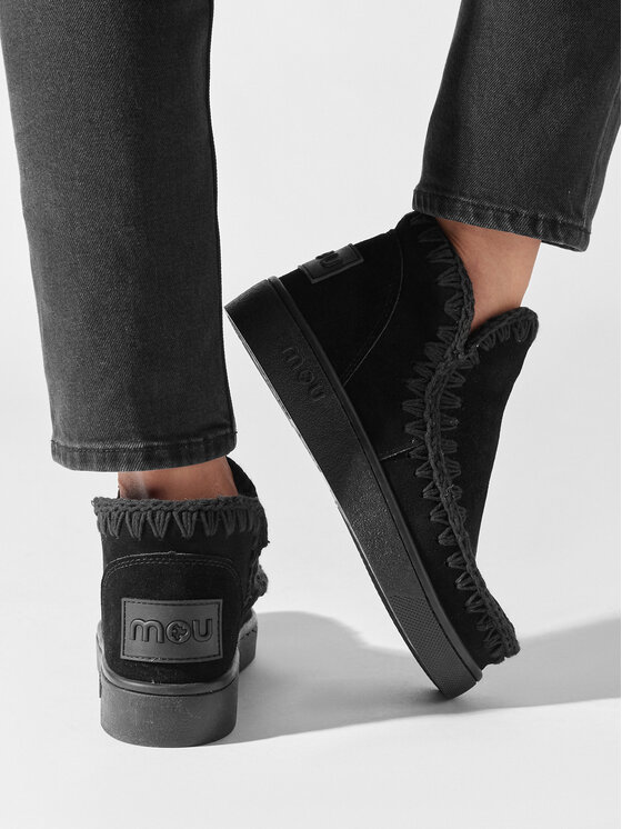 Mou Mou Снікерcи Sneaker Monochrome SW211021O Чорний
