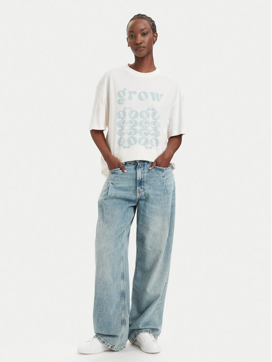 BOSS BOSS Тишърт Eboys 50566831 Кремав Relaxed Fit