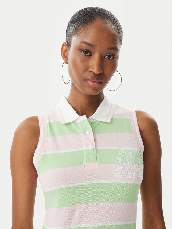 Juicy Couture Juicy Couture Rochie de vară Juicy Peplum JCGED126016 Verde Regular Fit