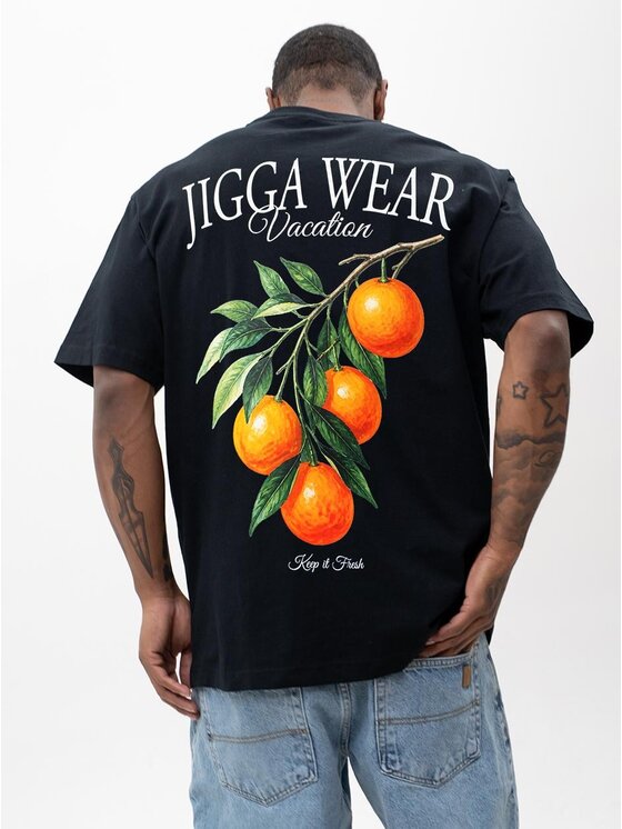 Jigga Wear Jigga Wear T-Shirt 132331 Czarny Regular Fit