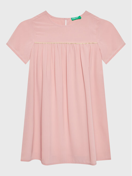 United Colors Of Benetton Rochie elegantă 493VCV00U Roz Regular Fit
