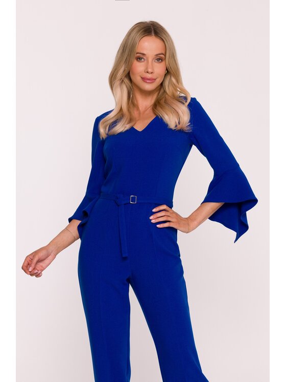 Stylove Stylove Kombinezon S416 Niebieski A-Line Fit