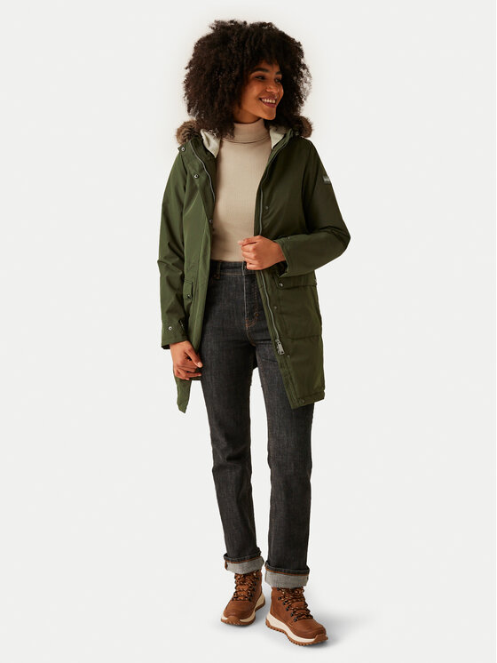 Regatta Regatta Parka Sabinka II RWP404 Zielony Regular Fit