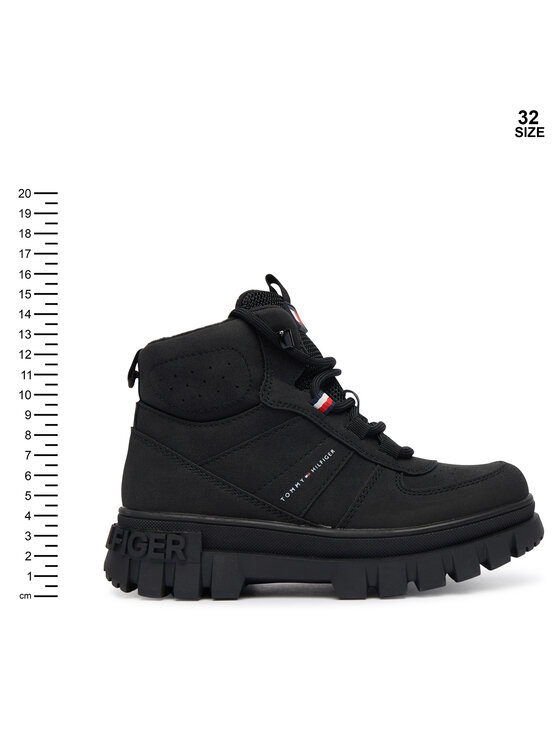 Tommy Hilfiger Tommy Hilfiger Μποτίνια T3X5-34129-1696999 S Μαύρο