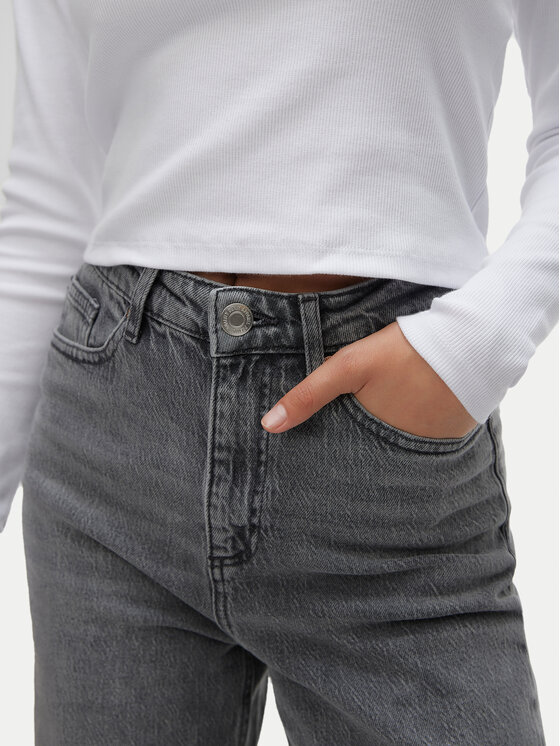 Vero Moda Vero Moda Blugi Tessa 10287304 Gri Wide Leg