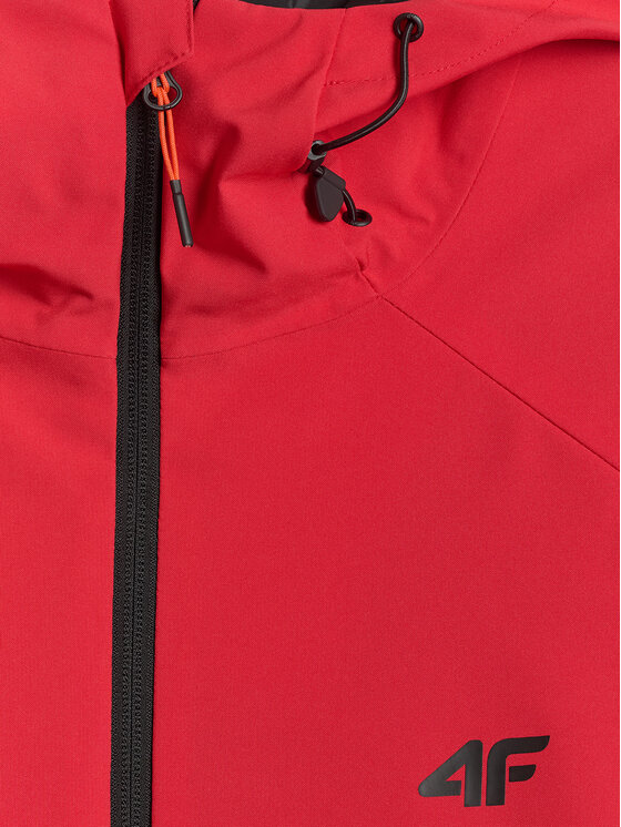 4F 4F Kurtka przejściowa MIDSHOP TEXTILE Czerwony Regular Fit