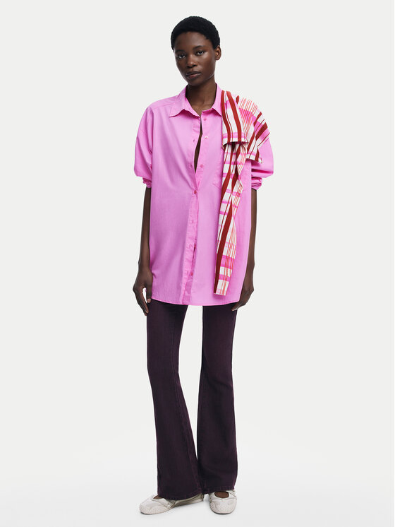 Desigual Desigual Риза Girls 25WWCW16 Розов Regular Fit