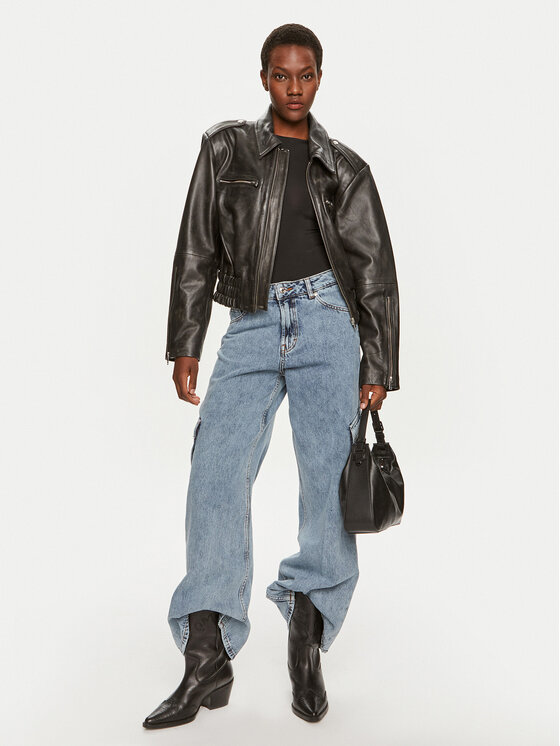 HUGO Hugo Traperice Gemanda 50519907 Plava Wide Leg