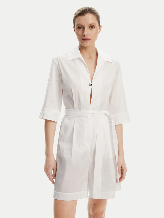 Max Mara Beachwear Max Mara Beachwear Kezeslábas Canard 2516241019 Fehér Regular Fit