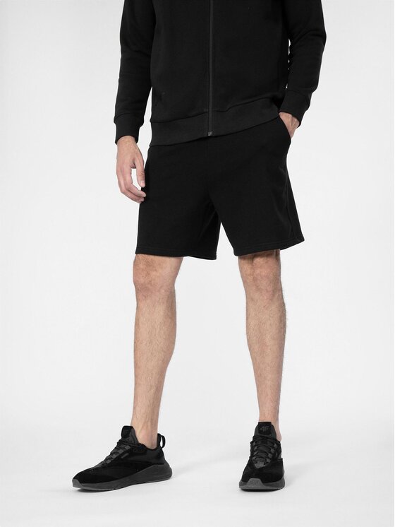 4F Pantaloncini sportivi 4FSS23TSHOM080 Nero Regular Fit, taglia : XXL