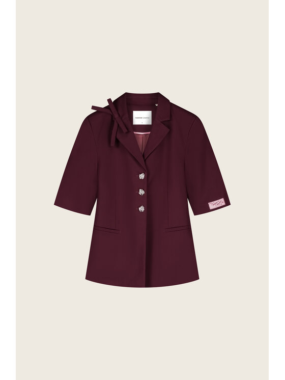 Fabienne Chapot Fabienne Chapot Marynarka 6861-1853-100 Bordowy Regular Fit