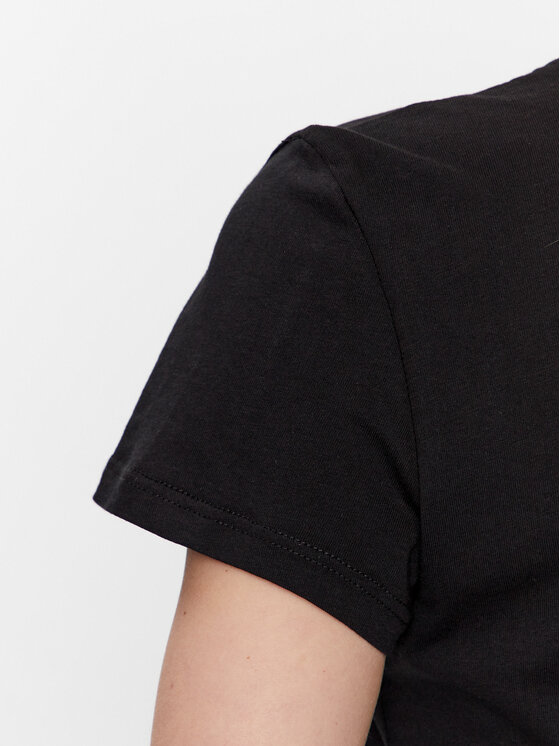 Liu Jo Liu Jo Tricou WF3085 J6308 Negru Regular Fit
