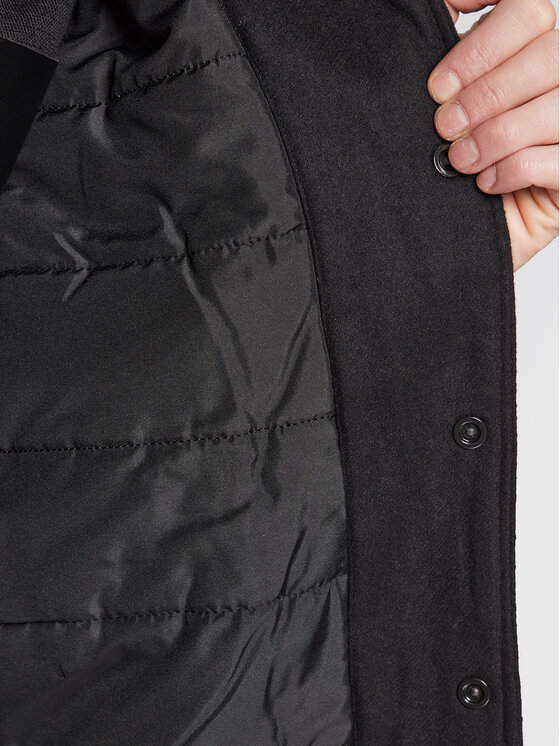 Sisley Sisley Μπόμπερ μπουφάν 28GCSN012 Μαύρο Regular Fit