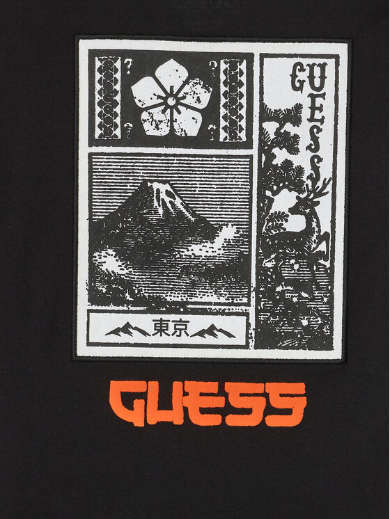 Guess Guess T-shirt Boxy Ss L4RI27 K8HM4 Nero Boxy Fit