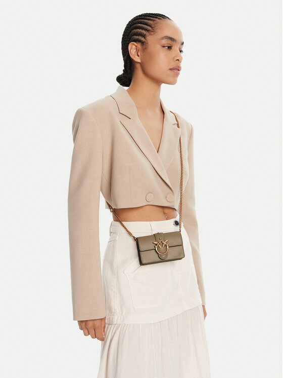 PINKO PINKO Torebka Love One Micro C . AI 24-25 PCPL 100064 A0F1 Szary