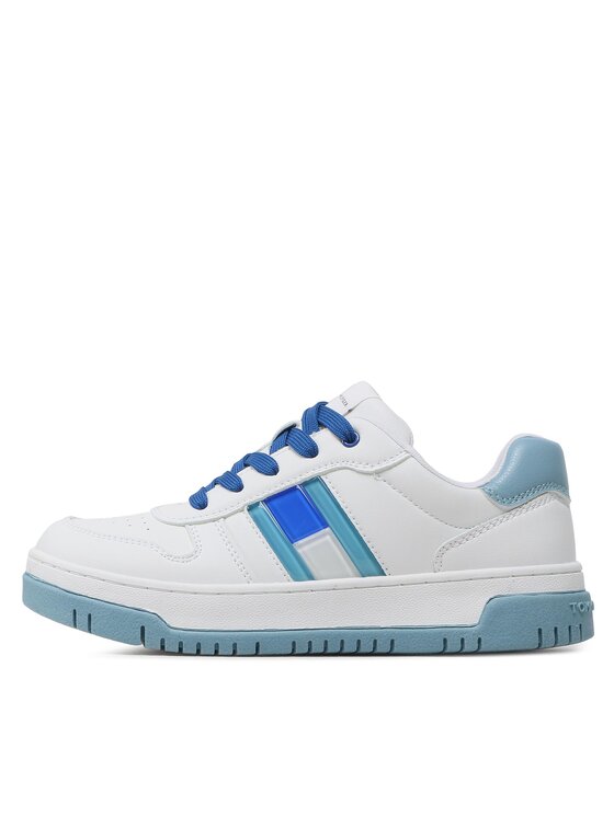 Tommy Hilfiger Tommy Hilfiger Αθλητικά Flag Low Cut Lace-Up Sneaker T3X9-32869-1355 S Λευκό