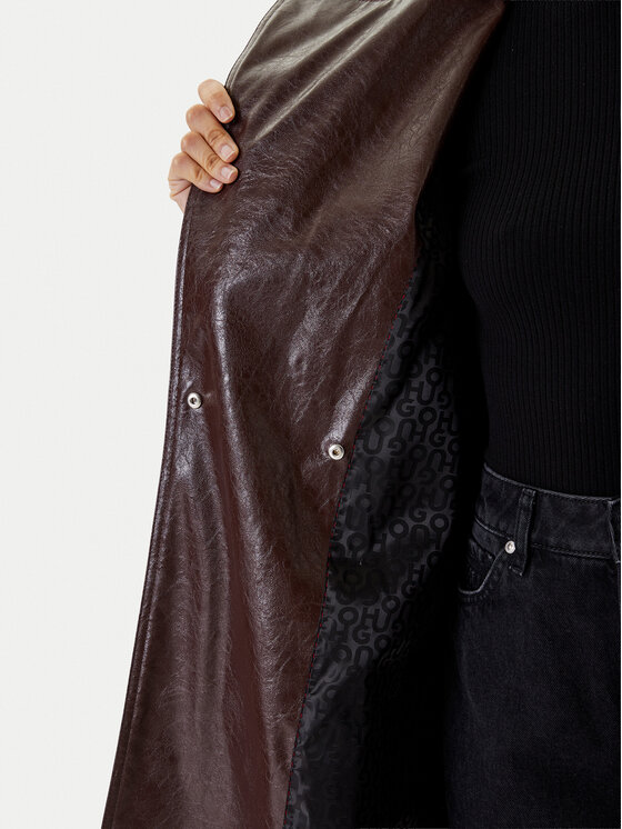 HUGO HUGO Átmeneti kabát Malitte-1 50542286 Barna Relaxed Fit