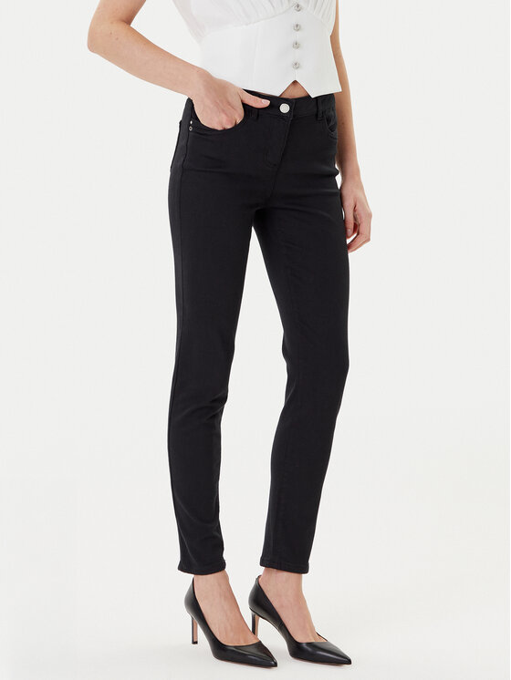 Morgan Jeansy 231-PRETTY Czarny Slim Fit
