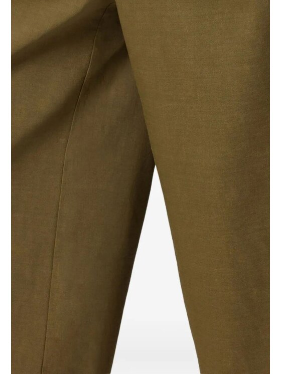 PINKO PINKO Kuloty Raccontami bermuda lino Zielony Regular Fit