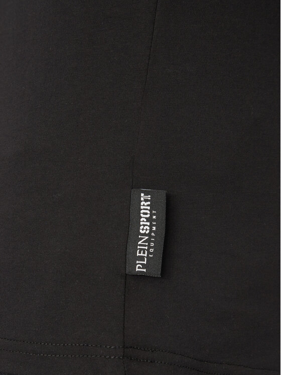 Plein Sport Plein Sport Tričko SAEC MTK8009 STE001N Čierna Regular Fit