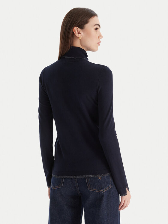 Liu Jo Liu Jo Rollkragenpullover MF5229 MS49I Dunkelblau Regular Fit