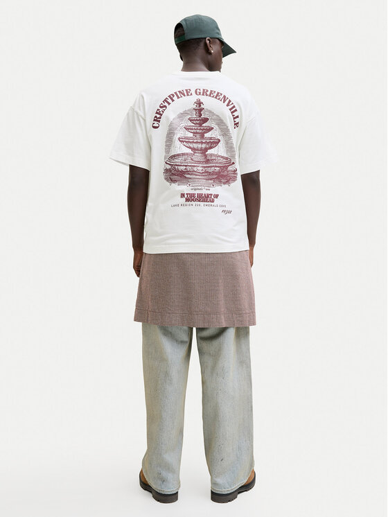 Jack & Jones Jack & Jones T-Shirt Maine 12291780 Bílá Regular Fit