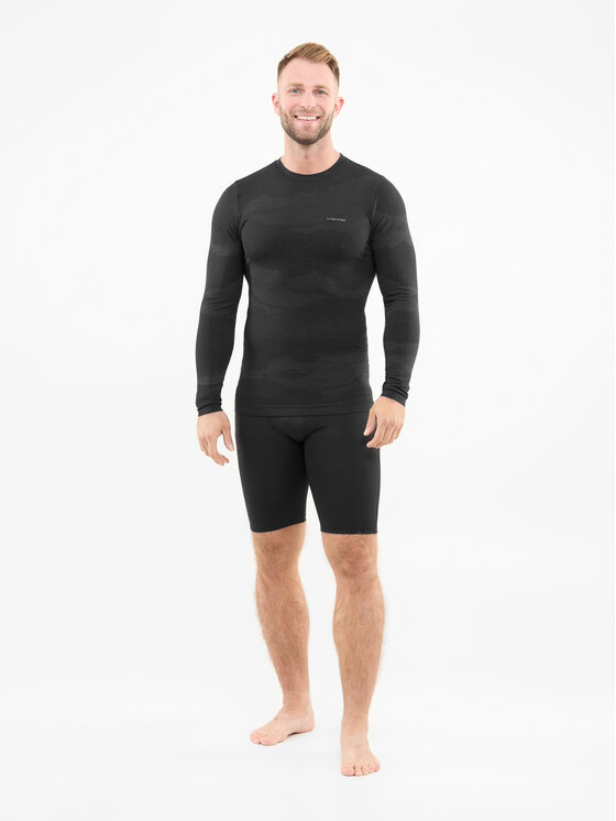 Viking Viking Longsleeve Gasher Man Czarny Regular Fit