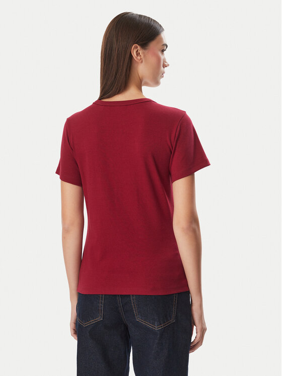 HUGO HUGO T-Shirt Deloris  50512002 Czerwony ciemny Slim Fit