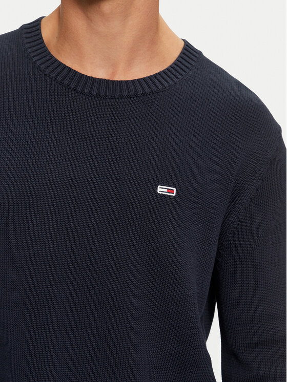 Tommy Jeans Tommy Jeans Megztinis Essential DM0DM18370 Tamsiai mėlyna Slim Fit