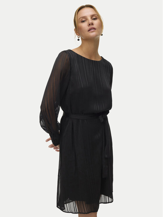 Vero Moda Vero Moda Koktejlové šaty Gedna 10335586 Černá Regular Fit
