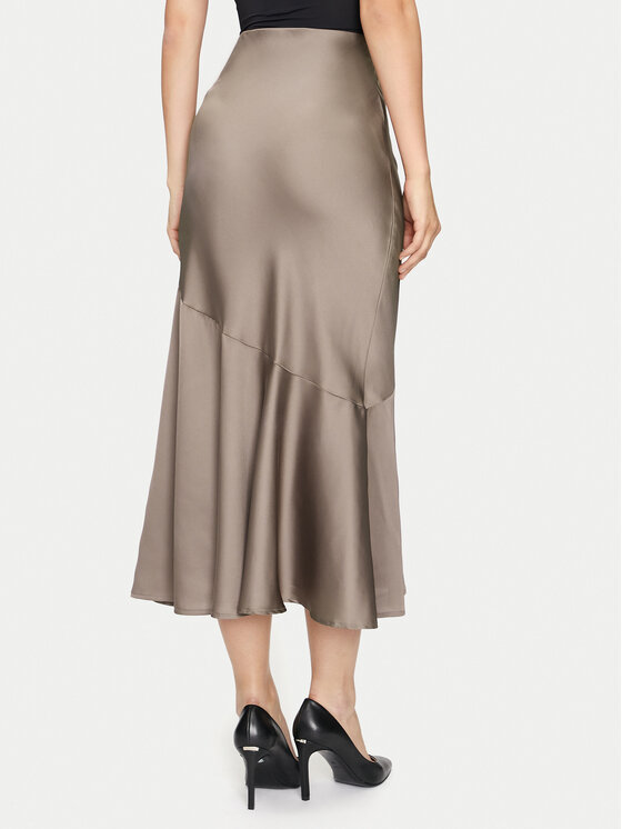 Guess Guess Midi sukně New Linda W4YD1B WF1T2 Hnědá Regular Fit