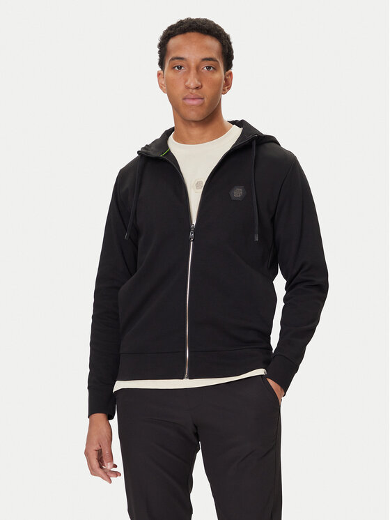 BOSS BOSS Pulóver Saggy Future 50545581 Fekete Relaxed Fit