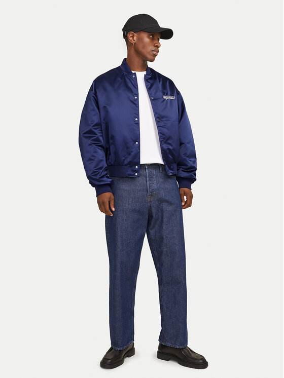 Jack & Jones Jack & Jones Bundy bomber Boston 12272869 Modrá Regular Fit