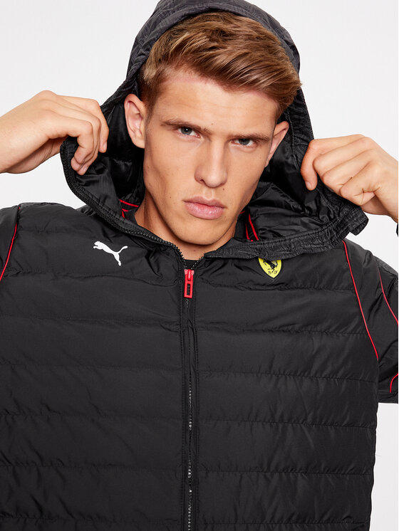 Puma Puma Bunda pro přechodné období Scuderia Ferrari Race T7 620934 Černá Regular Fit